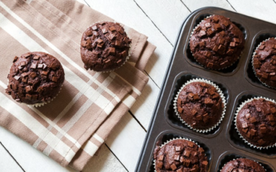 Muffins au chocolat au poivre de Penja noir